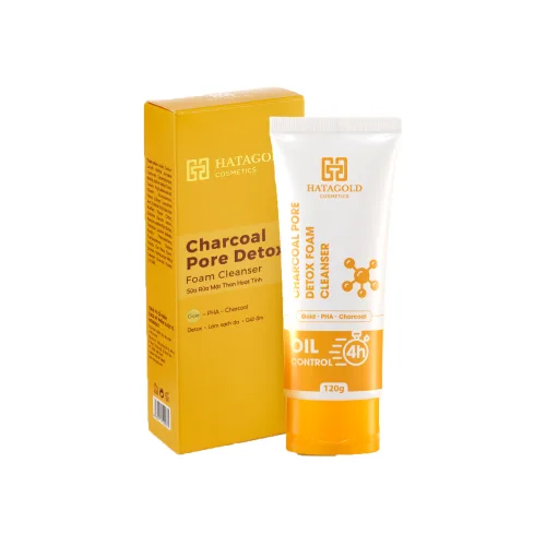 Sữa Rửa Mặt Than Hoạt Tính Hatagold Cosmetics