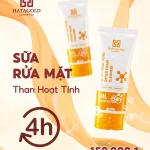 Sữa Rửa Mặt Than Hoạt Tính Hatagold Cosmetics