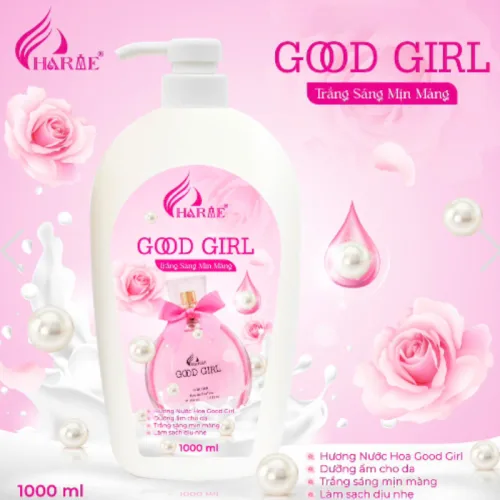Sữa Tắm Charme Ngọc Trai Good Girl Hỗ Trợ Dưỡng Sáng Da Mịn Màng 1000ml