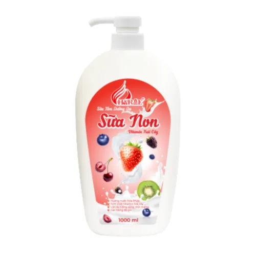 Sữa Tắm Charme Sữa Non Vitamin Trái Cây Hỗ Trợ Cấp Ẩm Dưỡng Sáng Da 1000ml