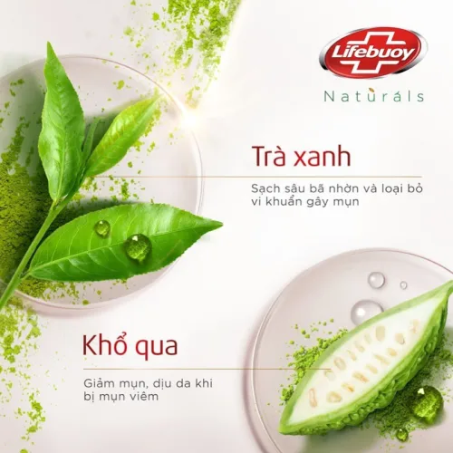 Sữa Tắm Giảm Mụn Lưng Lifebuoy Detox Chiết Xuất Matcha & Khổ Qua 800g