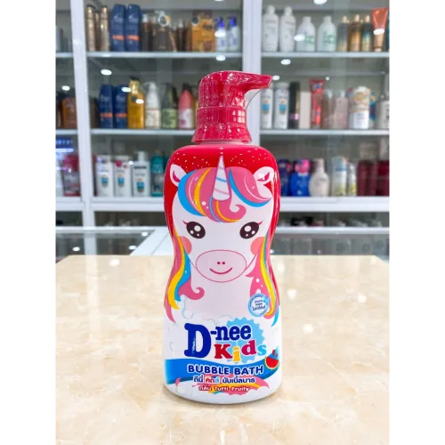 Sữa Tắm Gội Toàn Thân Cho Bé Dnee Kid Thái Lan Màu Đỏ 400ml hương dưa hấu hình con ngựa