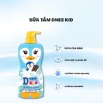 Sữa Tắm Gội Toàn Thân Cho Bé Dnee Kid Thái Lan Hình Chim Cánh Cụt  Màu Xanh Dương 400ml