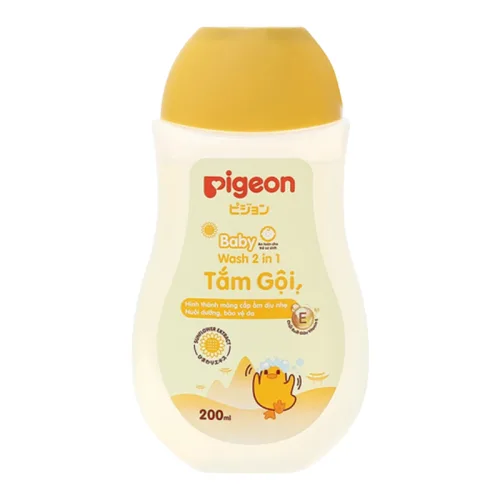 Sữa Tắm Gội Toàn Thân Cho Bé Hương Hoa Hướng Dương Pigeon 200ml