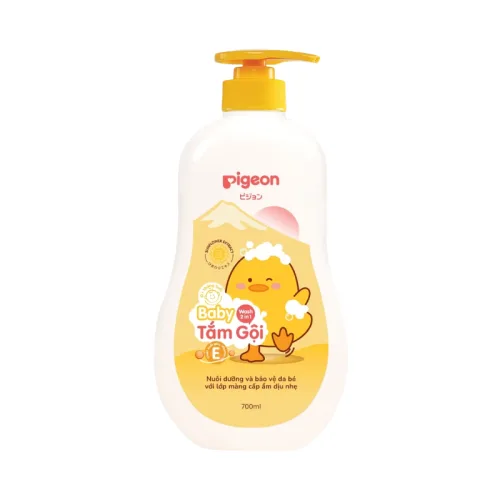 Sữa Tắm Gội Toàn Thân Cho Bé Hương Hoa Hướng Dương Pigeon 700ml