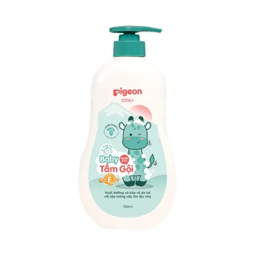 Sữa Tắm Gội Toàn Thân Cho Bé Hương Jojoba Pigeon 700ml