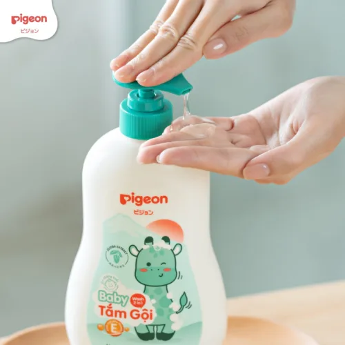 Sữa Tắm Gội Toàn Thân Cho Bé Hương Jojoba Pigeon 700ml