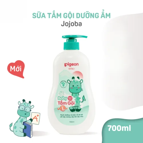Sữa Tắm Gội Toàn Thân Cho Bé Hương Jojoba Pigeon 700ml