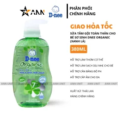 Sữa Tắm Gội Toàn Thân Cho Bé  Dnee Organic Màu Xanh Lá 380ml