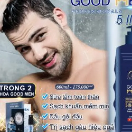 Sữa tắm gội toàn thân GOOD MEN Professionals 5 in 1 là siêu phẩm tắm gội mới dành cho nam giới