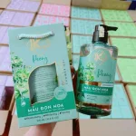 Sữa Tắm Kina Hương Nước Hoa Mẫu Đơn 900ml - Hỗ Trợ Cấp Ẩm Dưỡng Sáng Da Mịn Màng - Tặng Kèm 1 Bông Tắm