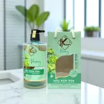 Sữa Tắm Kina Hương Nước Hoa Mẫu Đơn 900ml - Hỗ Trợ Cấp Ẩm Dưỡng Sáng Da Mịn Màng - Tặng Kèm 1 Bông Tắm