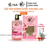 Sữa Tắm Kina Hương Nước Hoa Mộc Lan 900ml - Hỗ Trợ Cấp Ẩm Dưỡng Sáng Da Mịn Màng - Tặng Kèm 1 Bông Tắm