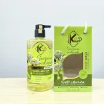 Sữa Tắm Kina Hương Nước Hoa Tuyết Liên 900ml - Hỗ Trợ Cấp Ẩm Dưỡng Sáng Da Mịn Màng - Tặng Kèm 1 Bông Tắm