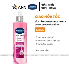 Sữa Tắm Màu Hồng Vaseline Body Wash Gluta Glow 10X 425ml