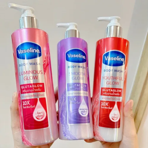 Sữa Tắm Màu Hồng Vaseline Body Wash Gluta Glow 10X 425ml