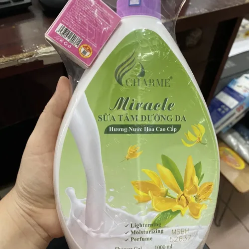 Sữa Tắm Nước Hoa Charme Miracle 1000ml Hương Ngọc Lan Tây