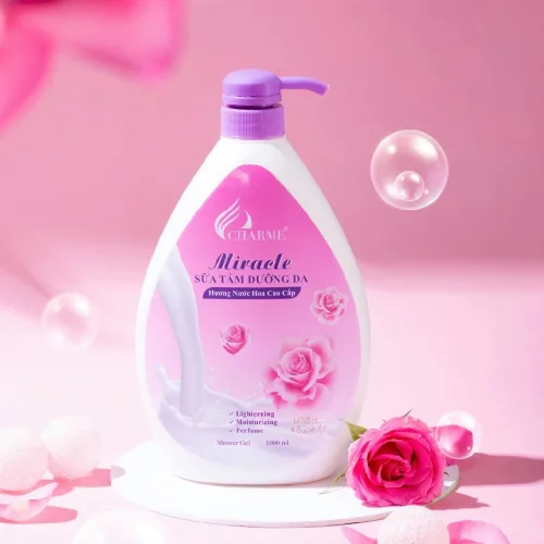Sữa tắm nước hoa Charme Miracle 1000ml hương Hoa Hồng