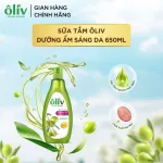 Sữa Tắm Ôliu Ôliv 3x Dưỡng Ẩm 650ml Hồng - Tặng Dầu Gội Ôliu Giúp Giảm Gãy Rụng Tóc
