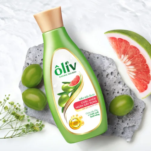 Sữa Tắm Ôliu Ôliv 3x Dưỡng Ẩm 650ml Xanh Dương - Tặng Dầu Gội Ôliu Giúp Giảm Gãy Rụng Tóc