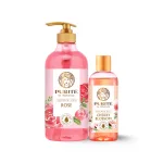 Sữa Tắm Purite Hương Hoa Hồng 850ml Dưỡng Sáng Da - Tặng 1 Chai Sữa Tắm Hương Hoa Anh Đào