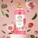 Sữa Tắm Purite Hương Hoa Hồng 850ml Dưỡng Sáng Da - Tặng 1 Chai Sữa Tắm Hương Hoa Anh Đào