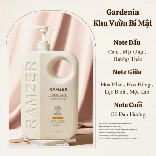 Sữa Tắm Ramzer Hương Nước Hoa Chai Màu Vàng 1L