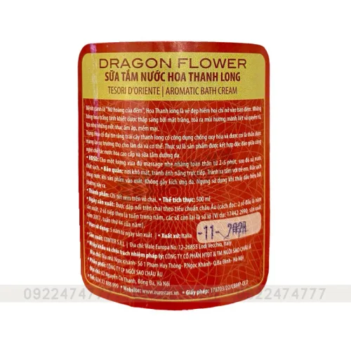 Sữa Tắm Tesori d'Oriente Thanh Long 500ml
