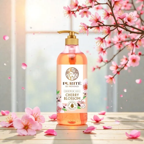 Sữa Tắm Purite Hương Hoa Anh Đào Cherry Blossom 1,1 Lít - Sữa Tắm Dưỡng Sáng Da
