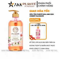 Sữa Tắm Trắng Da Purité Hương Hoa Anh Đào Cherry Blossom 850ml