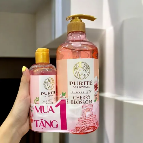 Sữa Tắm Trắng Da Purité Hương Hoa Anh Đào Cherry Blossom 850ml