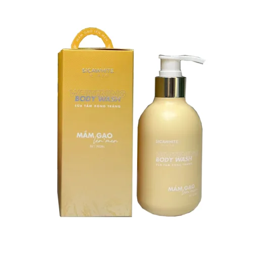 Sữa Tắm Xông Trắng Sica White Mầm Gạo Lên Men