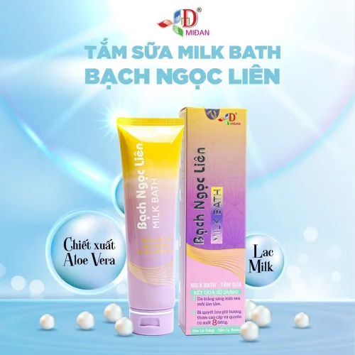 Tắm sữa tắm Milk Bath Bạch Ngọc Liên đã trắng lại còn thơm đã thơm lại còn trắng