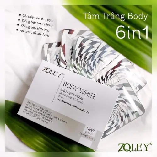 Tắm Trắng Body Zoley Shower Cream Hộp 6 Gói