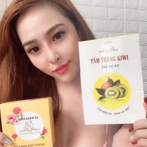 Tắm trắng kiwi thế hệ x3 - giúp da trắng gấp 3 lần