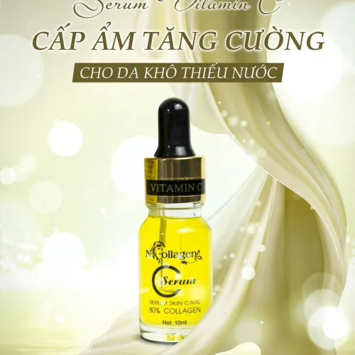 Tăng cường cấp ẩm cho da khô thiếu nước đã có Serum Vitamin C Ncollagen