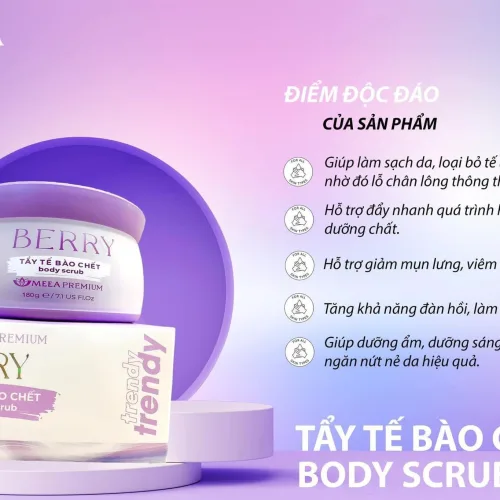 Tẩy Tế Bào Chết Berry Trendy Meea Premium Organic