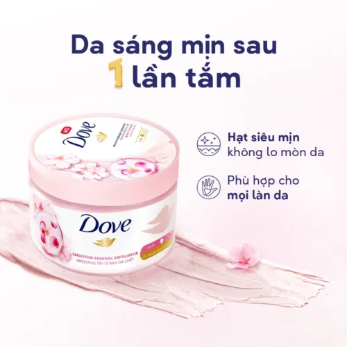Tẩy Tế Bào Chết Body Dove Smoothie Renewal Exfoliator Hương Lựu Đỏ 298g