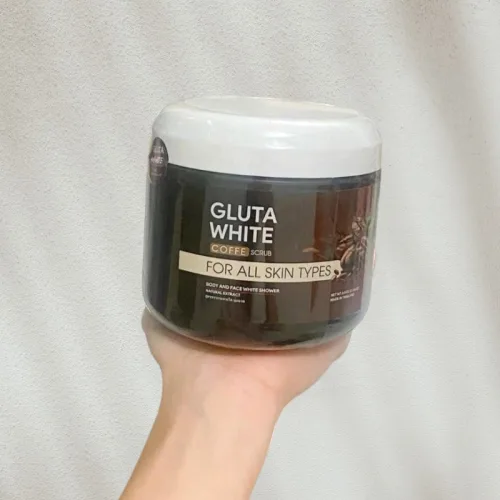 Tẩy Tế Bào Chết Body Gluta White Coffee Scrub Chiết Xuất Cà Phê 600g