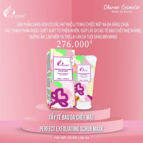 Tẩy Tế Bào Chết Da Mặt Charme Perfect Exfoliating Scrub Mask