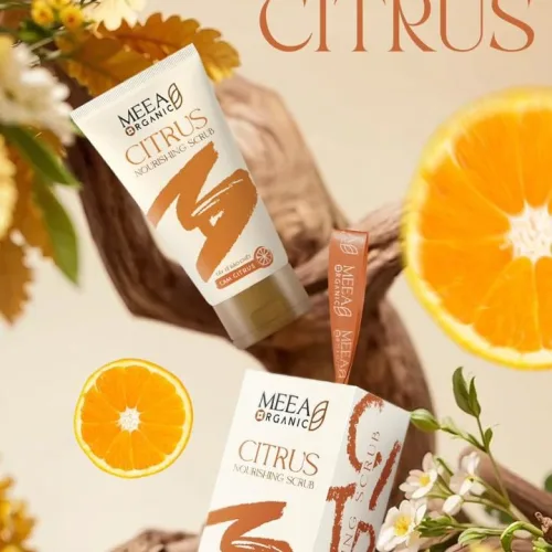 Tẩy Tế Bào Chết Face Cam Citrus Meea Organic Nouishing Scrub