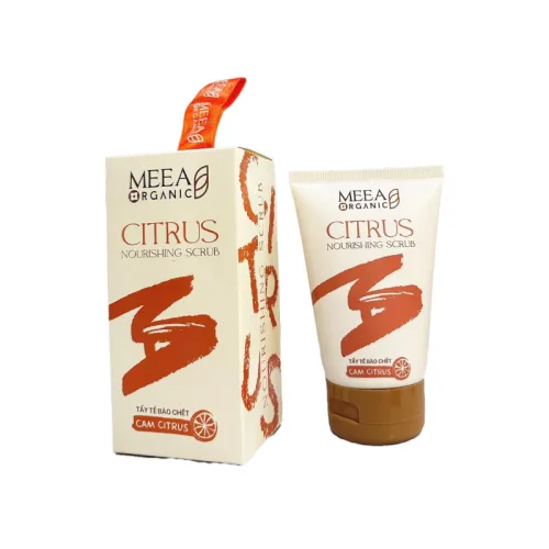 Tẩy Tế Bào Chết Face Cam Citrus Meea Organic Nouishing Scrub