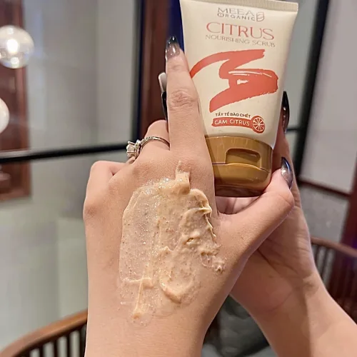 Tẩy Tế Bào Chết Face Cam Citrus Meea Organic Nouishing Scrub