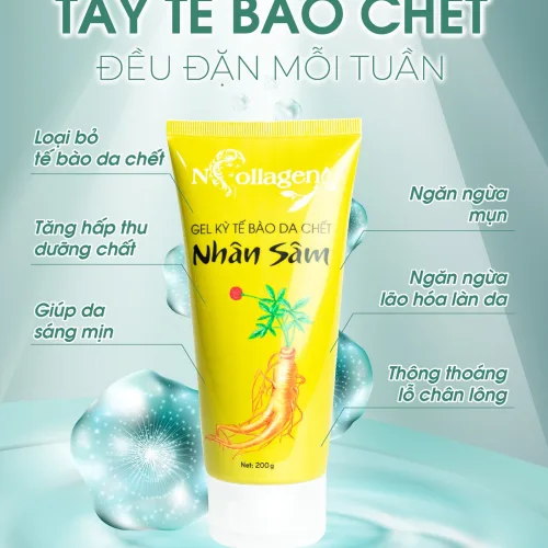 Tẩy Tế Bào Chết Nhân Sâm N Collagen Sử Dụng Cho Mặt Và Body chính hãng
