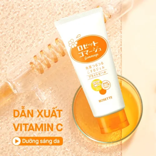 Tẩy Tế Bào Chết Rosette Màu Cam Gommage Bright Peel Gel Cho Da Thường Xỉn Màu 120g