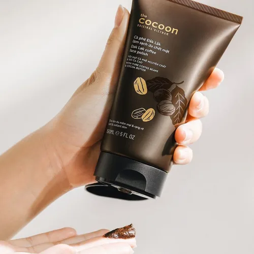 Tẩy trang cà phê Đắk Lắk làm sạch da chết mặt 150ml Cocoon Original