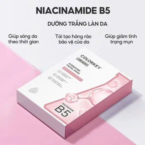 Thả ga đắp mặt nạ không cần màng đến giá  Mặt nạ giấy Colorkey, giá siêu hot Hộp 10 miếng