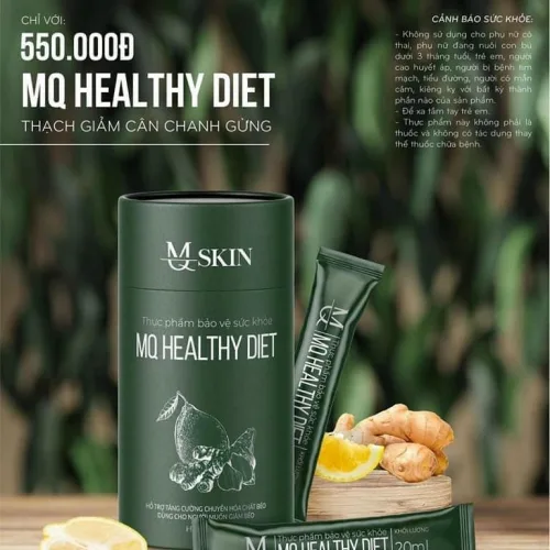 Thạch giảm cân chanh gừng MQ Healthy Diet chính hãng