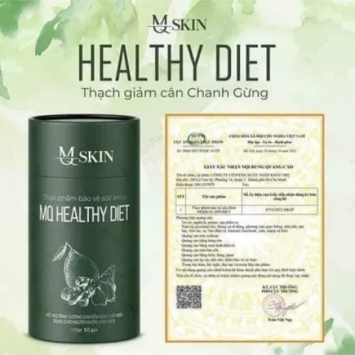 Thạch giảm cân Chanh Gừng MQ Skin  MQ Healthy Diet
