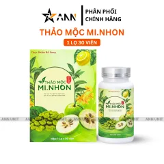 Thảo Mộc Giảm Cân Mi Nhon 1 Lọ 30 Viên - Phiên Bản Mới
